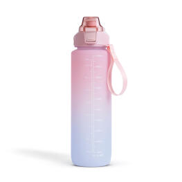 Sticla de Apa pentru Sport - Gradient Roz-Albastru - 1 L
