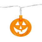 Ghirlanda LED de Halloween - Dovleac - 10 LED-uri - 2 x AA - 1,35 m