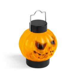 Lanterna LED Halloween - Dovleac Agatabil - Portocaliu/Negru - Baterii