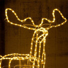Decor de Exterior LED cu Ren de Craciun cu Sanie - 110 cm