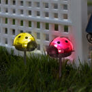 Lampa Solara LED - Buburuza - Alb Rece - 75 x 60 x 156 mm