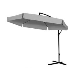 Umbrela Suspendata de Soare cu Iluminare Solara LED GardenLine “Banana” - 3 m - Gri