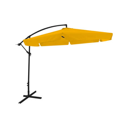 Umbrela Suspendata de Soare GardenLine “Banana” - Galben - 3 m