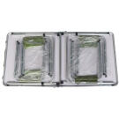 Masa Pliabila de Camping cu 4 Scaune - Verde - 120 x 60 x 70 cm