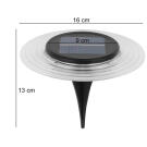 Lampa Solara Rotunda LED - 15,5 x 11,5 cm