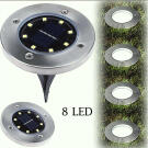 Set Lampi Solare LED Rotunde - 4 buc - 12,8 x 12 cm