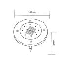 Set Lampi Solare LED Rotunde - 4 buc - 12,8 x 12 cm