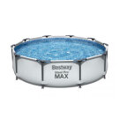 Set Piscina cu Cadru Metalic Bestway Steel Pro Max Ground Pool, cu Accesorii - 305 x 76 cm