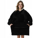 Patura-Hanorac 2 in 1 - Oversized - Negru