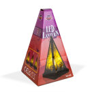 Halloween-i LED lámpás - csontváz - melegfehér - fekete - 9,5 x 9,5 x 17 cm - 2 x AAA