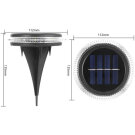 Kör alakú LED-es szolár lámpa - 11,2 x 12,5 cm - 2 db