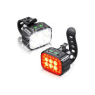 LED-es kerékpár lámpa szett - Újratölthető akkumulátorral