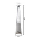 GardenLine Rozsdamentes acél gázos teraszfűtő - 227 cm