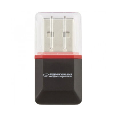 MicroSD USB kártyaolvasó - Esperanza EA134K - Fekete