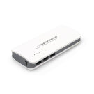 Powerbank - Esperanza Radium EMP106WE - 8000 mAh - Fehér, szürke