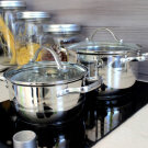 Rozsdamentes acél edény fedővel 3l – Cook Line