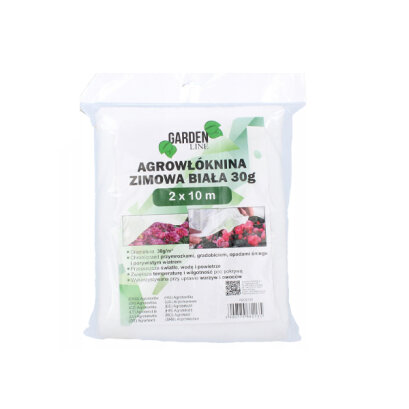 Téli agrotextília - Fehér - 2 x 10 m - 30 g