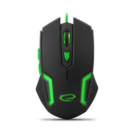 Vezetékes gaming egér háttérvilágítással - Esperanza Fighter EGM205G - Zöld