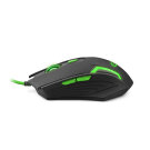 Vezetékes gaming egér háttérvilágítással - Esperanza Fighter EGM205G - Zöld