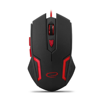 Vezetékes gaming egér háttérvilágítással - Esperanza Fighter EGM205R - Piros