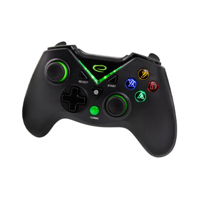 Vezetékes kontroller (PC, XBOX ONE, XBOX SERIES XS) - Esperanza Pirate EGG114K - Fekete