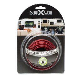 Cablu pentru difuzoare - 2 x 1,0 mm² - 5 m