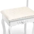 Masuta de Toaleta cu Iluminare LED, Oglinda Ovala si Scaun