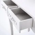 Masuta de Toaleta cu Oglinda Tripla, Iluminare LED si Scaun