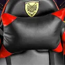 Scaun Gaming cu Suport Picioare - Negru-Rosu