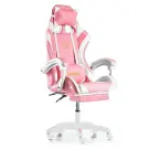 Scaun Gaming cu Suport Picioare - Pink
