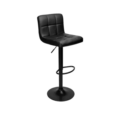 Scaun Modern de Bar cu Inaltime Reglabila - Negru