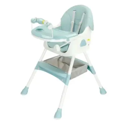 Scaun de Masa Bebe 3 in 1 - Reglabil, cu tava