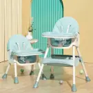 Scaun de Masa Bebe 3 in 1 - Reglabil, cu tava
