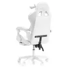 Scaun Gamer cu Suport pentru Picioare, pentru Copii - Alb