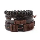 Set Cadou pentru Barbari - Portofel Maro, Curea, Ochelari de Soare, Bratari si Cravata
