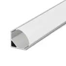 Profil LED din Aluminiu cu Capac Opal de Policarbonat - 1000 mm