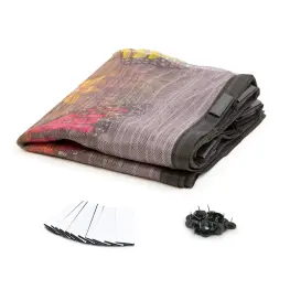 Perdea Magnetică pentru Ușă - model cu flori și fluturi - 100 x 210 cm