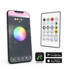 Ghirlanda Inteligentă în Formă de Stea RGB LED - Mod Muzical - Bluetooth și USB - 5 m