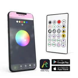Ghirlandă LED RGB inteligentă - 10 m - Bluetooth și telecomandă IR