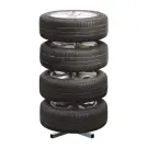 Suport Metalic pentru Depozitare 4 Anvelope - Pana la 100 kg - 45 x 45 x 105 cm