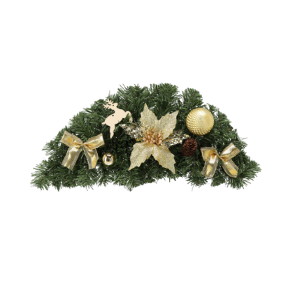Decorațiune suspendată de Crăciun aurie, 46 cm