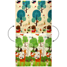 Covoraș educativ cu animale și copaci - 180x200x1 cm
