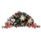 Decorațiune suspendată de Crăciun alb-roșu, 60 cm