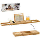 Tavă Extensibilă din Bambus pentru Cadă - 50/92 x 18 x 4 cm