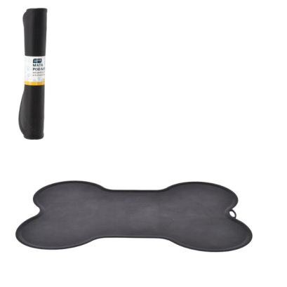 Covor Antiderapant pentru Bolul de Hrană al Animalelor - 51 x 37 x 0.8 cm - Os