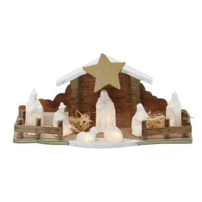 Decorațiune de Crăciun cu LED-uri - 33 x 10,5 x 16,5 cm