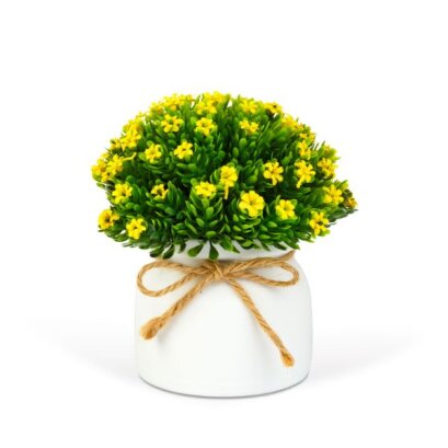 Műnövény dekoráció - apró virág - 3 féle - 18 x 8,5 cm