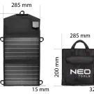 Panou solar portabil, încărcător solar, 15 W, pentru încărcare telefon și laptop, 2 porturi USB