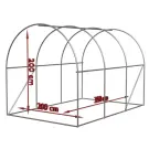 Tunel de grădină pliabil JohnGreen 2x3,5x2 m – seră multifuncțională