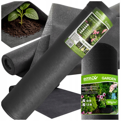 Agrotextil Anti-Buruieni DIVODV 50 g/m² - 1.5x50 m, Negru